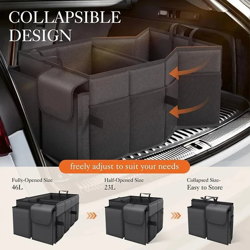 Boîte de Rangement Pliable pour Coffre de Voiture — Grande Capacité