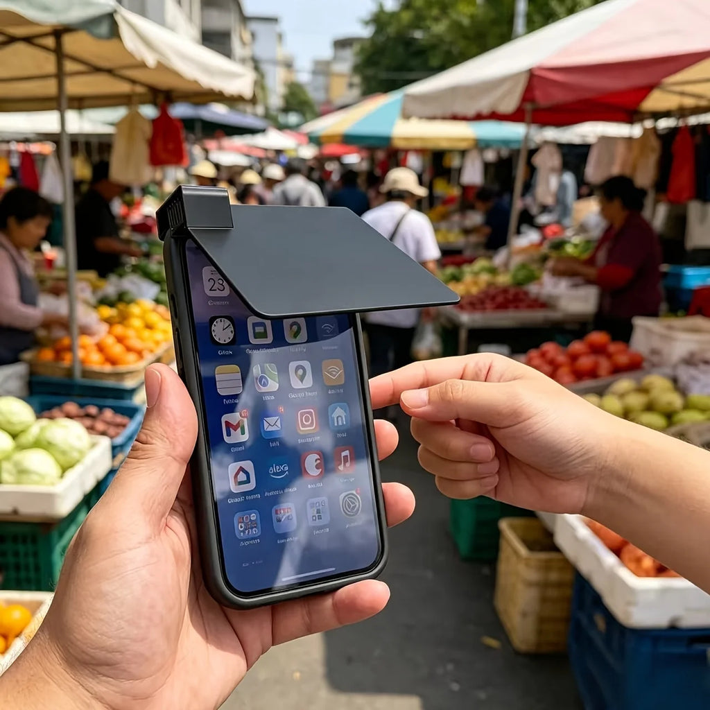 Pare-Soleil pour Téléphone — Écran Lisible en Plein Soleil, Anti-Reflets