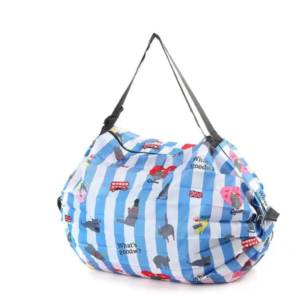 Sac Shopping Pliable Grande Capacité — Tote Bag Nylon Multifonction Plage & Voyage