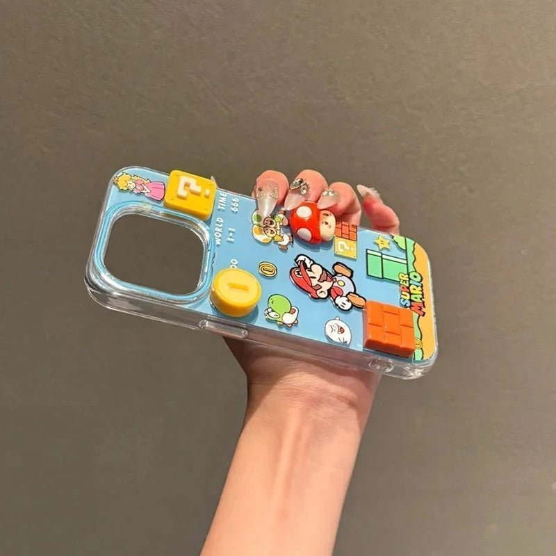 Coque Rigide Acrylique Blanche Motif Jouet 3D Cartoon — iPhone 7 à 17 Pro Max
