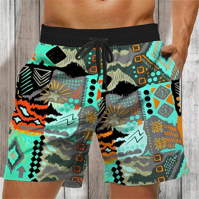 Short de Plage Homme — Imprimé 3D Graffiti