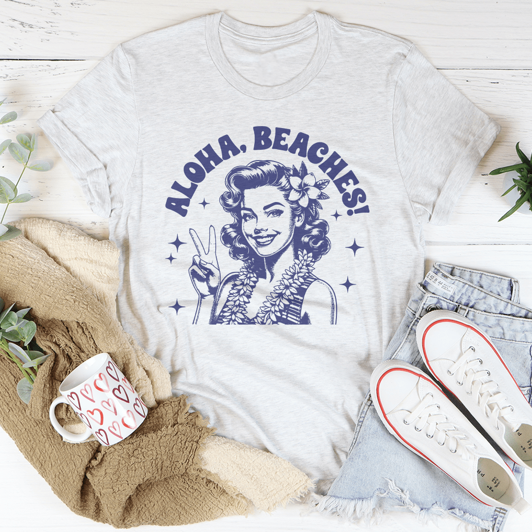 T-Shirt Aloha Plage — Haut Femme Esprit Tropical