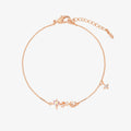 Bracelet Charme Perle & Topaze Fumée — Bijou Femme
