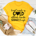 T-Shirt ‘Heart Made Of Gold’ — Haut Femme Tendance