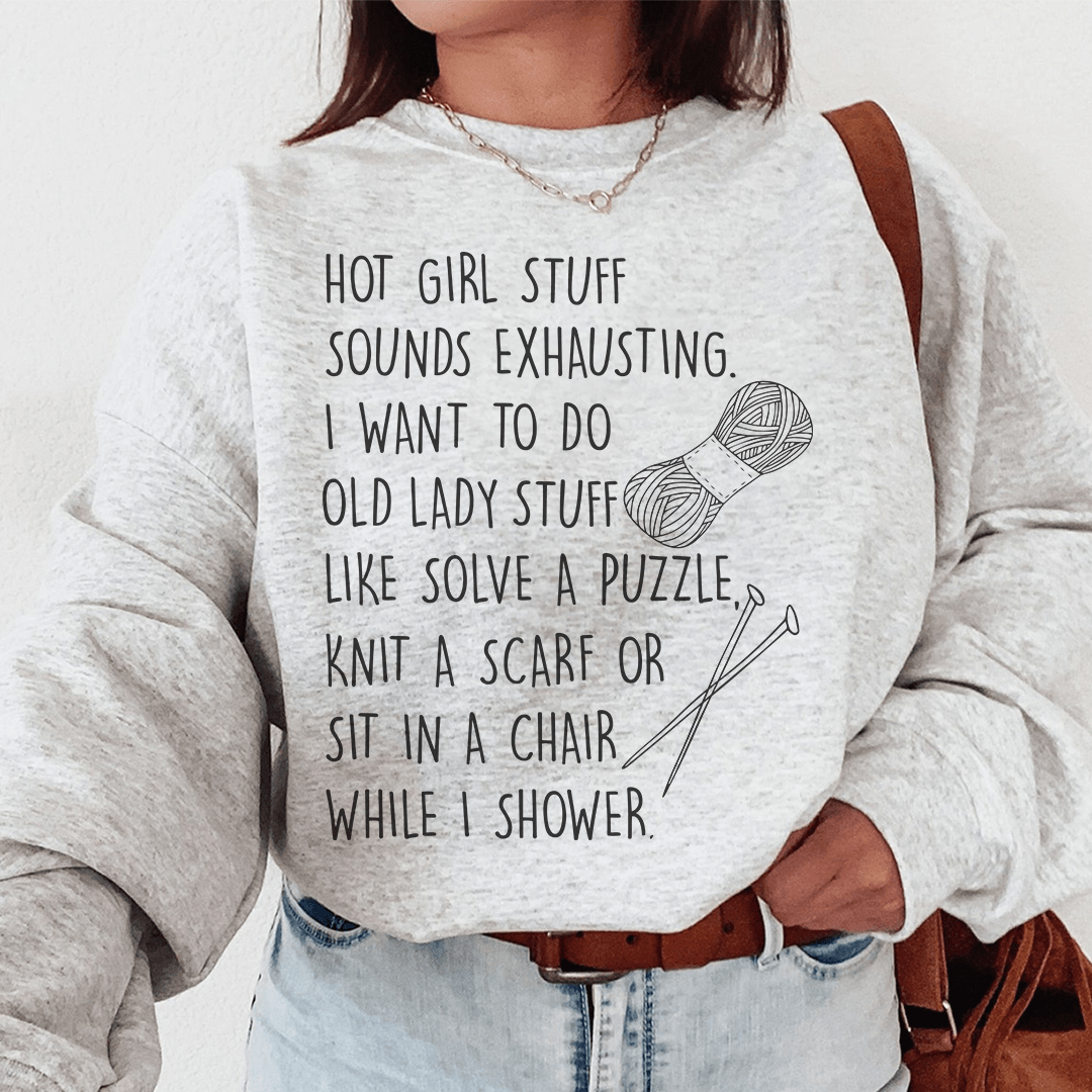 Sweat-Shirt ‘Old Lady’ — Haut Femme Confort & Style